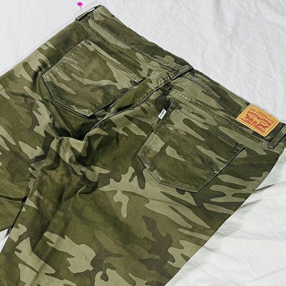 Sexy Plus Levi Signature 711 Skinny Ankle Camo Army Stretch Jegging Jeans 16 - Picture 4 of 11